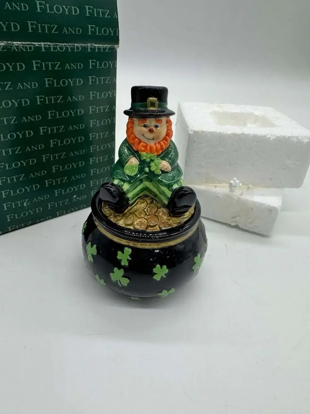 Fitz And Floyd Luck Of The Irish Lidded Box